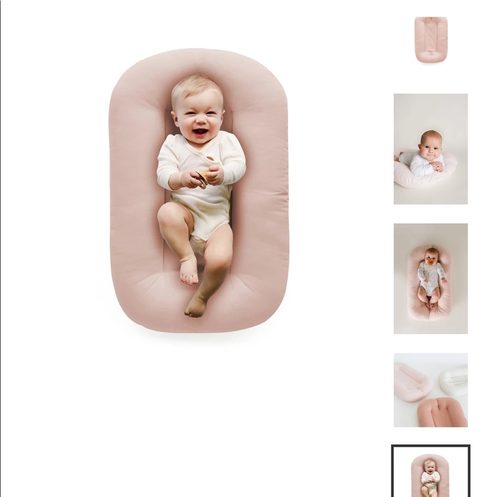 Snuggle Me Organic Bare Cushion & Natural cover